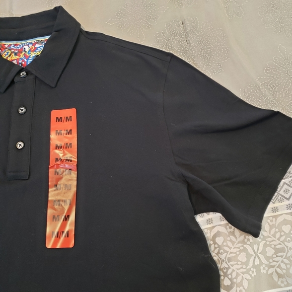 NWOT Robert Graham Polo Men's sz M - Picture 4 of 9